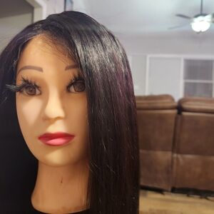 Sleek Black Wig for Women